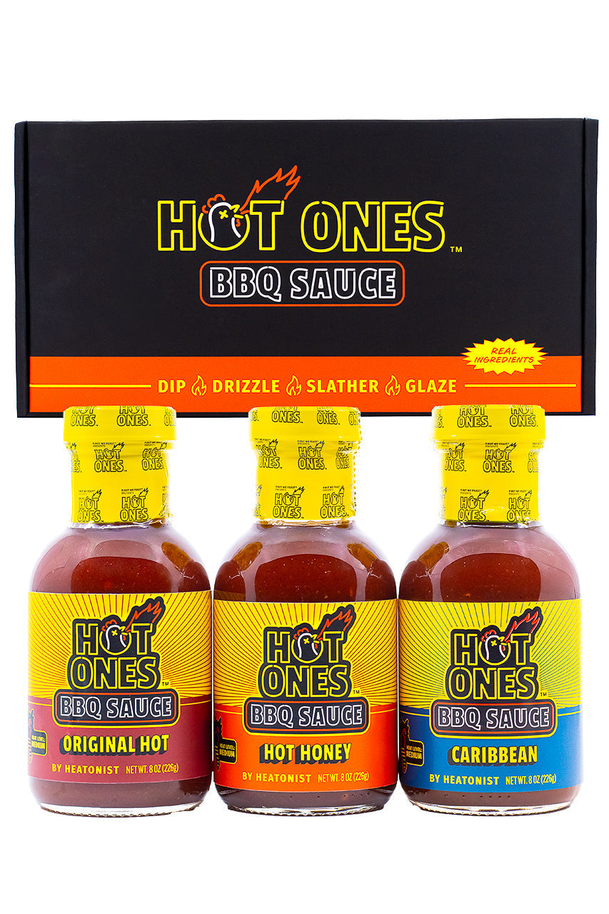 Hot Ones BBQ Trio Pack (Original / Hot Honey / Caribbean) J0