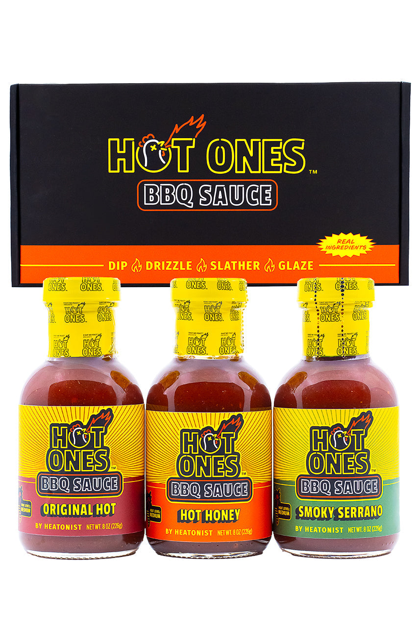Hot Ones BBQ Trio Pack (Original / Hot Honey / Smoked Serrano) I4