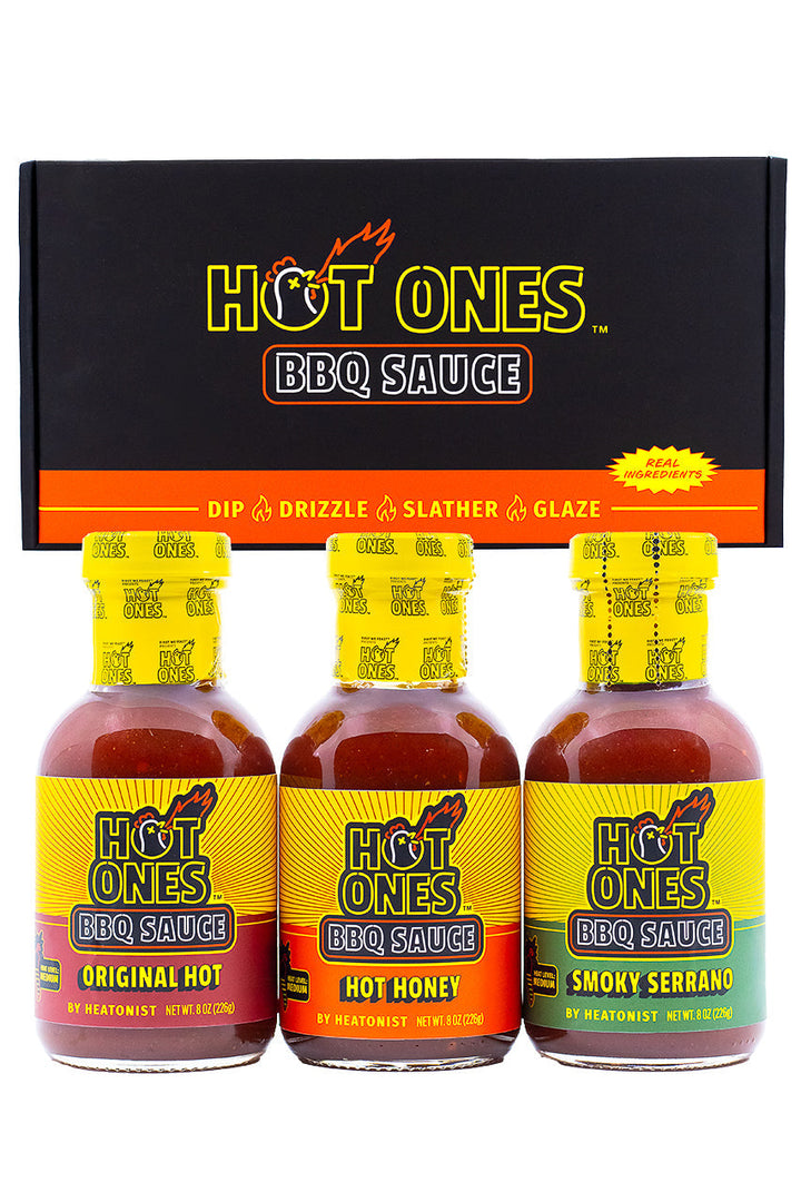 Hot Ones BBQ Trio Pack (Original / Hot Honey / Smoked Serrano) I4