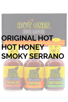 Hot Ones BBQ Trio Pack (Original / Hot Honey / Smoked Serrano) I4