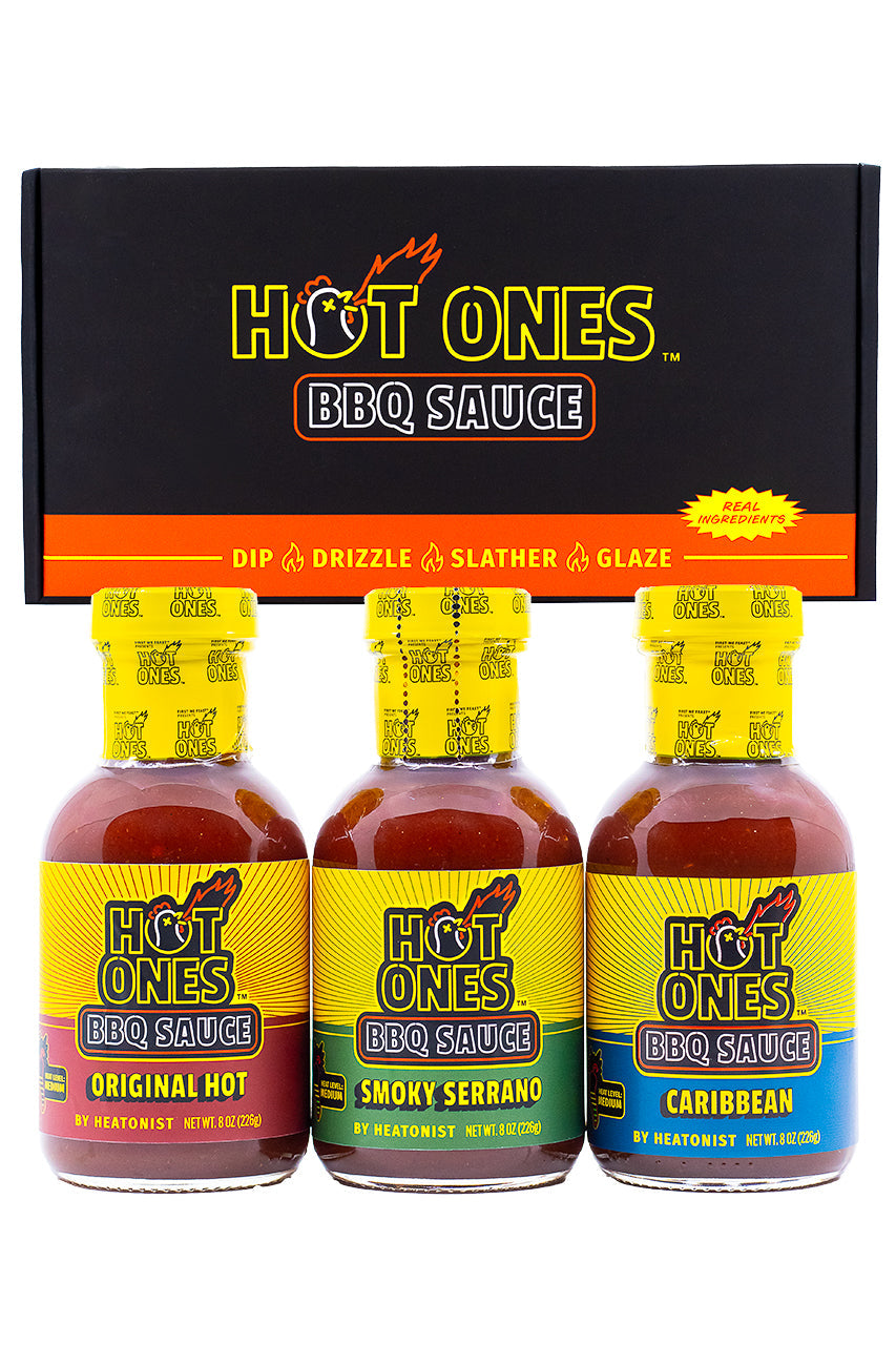 Hot Ones BBQ Trio Pack (Original / Smoked Serrano / Caribbean) S9