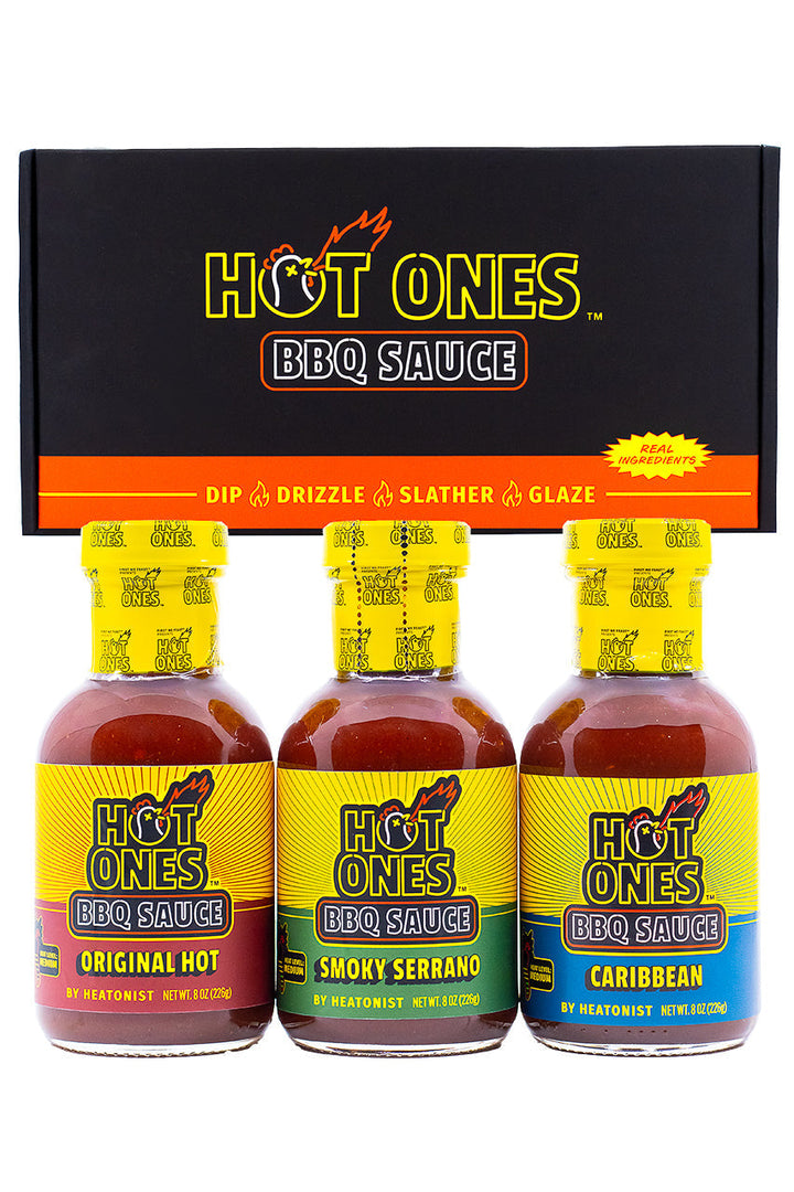 Hot Ones BBQ Trio Pack (Original / Smoked Serrano / Caribbean) S9