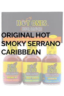 Hot Ones BBQ Trio Pack (Original / Smoked Serrano / Caribbean) S9