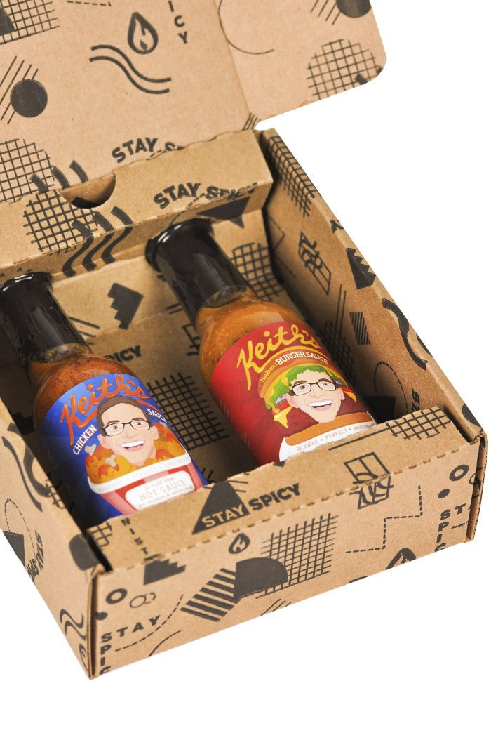 Chicken & Burger Hot Sauce Duo Pack | Keith's J5