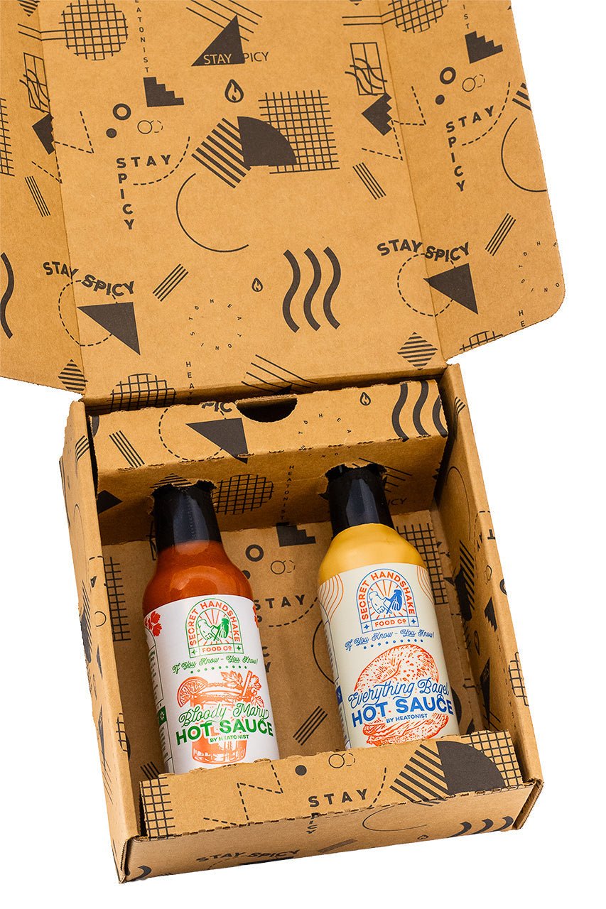 Secret Handshake Hot Sauce Duo Pack Q0